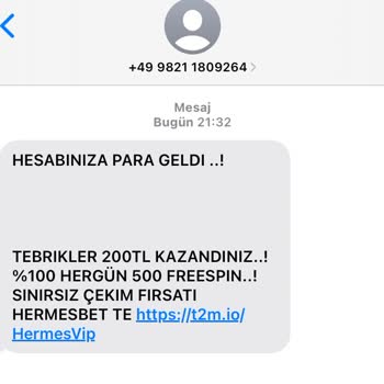 Vodafone Rahatsız Edici Mesajlar