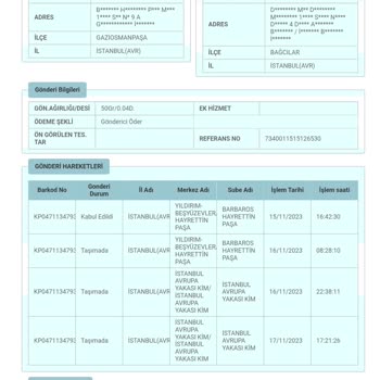 PTT Kargo Ölmüş Ağlayanı Yok