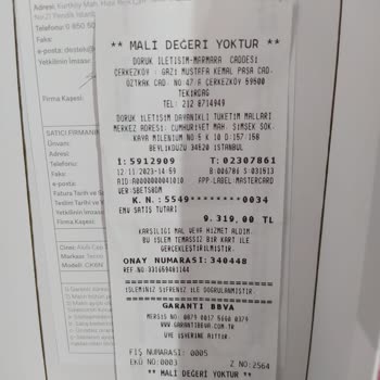 Tekirdağ Çerkezköy Turkcell Doruk İletişim İade İstiyorum!