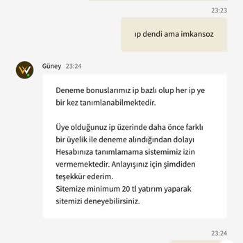 Wipbet Deneme Bonusu Hayal Kırıklığı