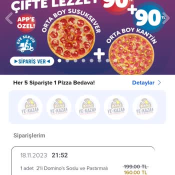 Domino's Pizza 1 Saat 40 Dakika Boyunca Gönderilmeyen
Sipariş