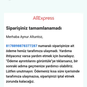 Alibaba Ödendiği Halde Tekrar Ücret Talebi