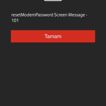 Vodafone Net Modem Şifresini Değiştiremiyorum.