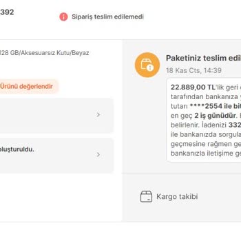 Hepsiburada.com Kargo Size Ulaşamamış Yalanı!