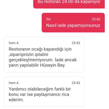 Yemek Sepeti Ve Köfteci Yusuf Bayat Yiyecek Satıyorlar. Almayacağım