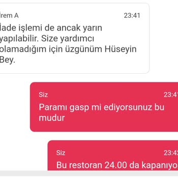 Yemek Sepeti Ve Köfteci Yusuf Bayat Yiyecek Satıyorlar. Almayacağım