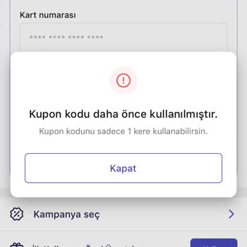 Hangikredi Uygulamayı İlk Kullanıma Özel Kupon Kodu Sorunu