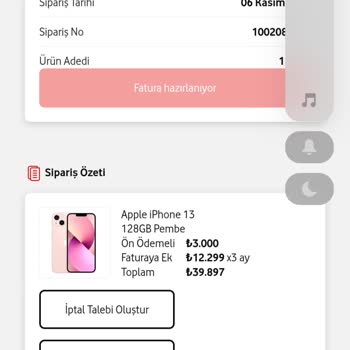 Vodafone On Ödememi Yatırın.