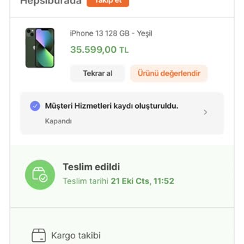 Hepsiburada Günler Sonra Sipariş İptali Yapıldı