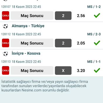 Nesine.com Sitesinde Sistemli Kuponların Hesaplanması