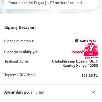 Yemeksepeti Sipariş Ortada Yok
