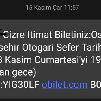 Cizre Nuh İtimat O Biletten Aldığım Bilet 2 Kişiye Satılmış Ve Araç 2+1 İken 2+2 Olmuş