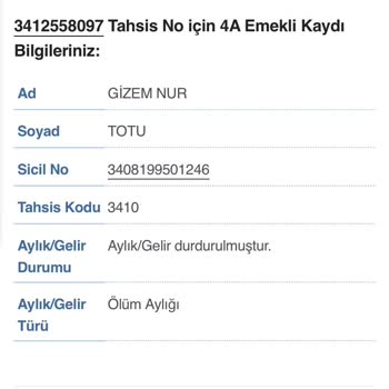 SGK Ölüm Aylığı Sebepsiz Kesintisi