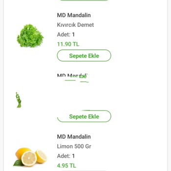 Mandalin Market Ürün Teslim Edilmedi