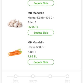 Mandalin Market Ürün Teslim Edilmedi