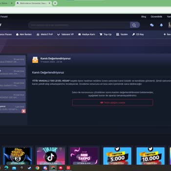 itempazar.com İtem Pazardan Hesap Aldım Sorunlu Çıktılar Para Hala Gelmedi