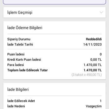 N11 İade Kabul Edilmeyen Ürün.
