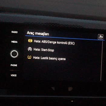 Volkswagen © Hata: ABS/Denge Kontrolü (esc) © Hata: Start-Stop