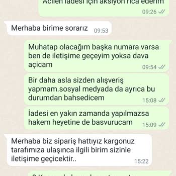 Selin Özbey Kalitesiz Ürün Ve Para İade Sorunu