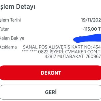 CV Marker. Com Ücret Kesintisi