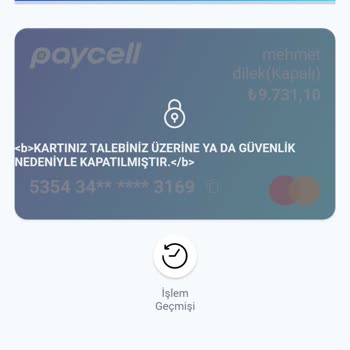 Paycell Karta Neden Bloke Koyuyor