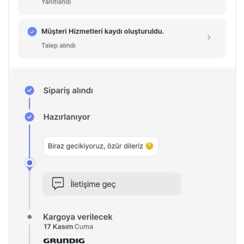 Grundig Gecikmiş Çamaşır Makinesi Teslimatı