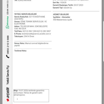 Arçelik 9122 Pm Çamaşır Makinesinin Vibrasyonlu Çalışması