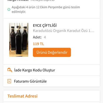 Trendyol Aracılığıyla Eyce Çiftliğinden Aldığım Ürün Eksik Çıktı.
