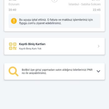 Pegasus Bilet İptali Hakkında