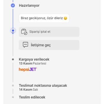 Penti 20 Gün Oldu Gelmiyor.