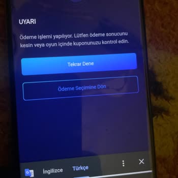 Midasbuy Lütfen Ödeme Sonucunu Kesin Veya Oyun İçinde Kuponunuzu Kontrol Edin Uyarısı