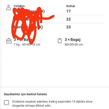 Kamil Koç Çift Koltuk Satışı Bilgi Verilme Yoksunluğu