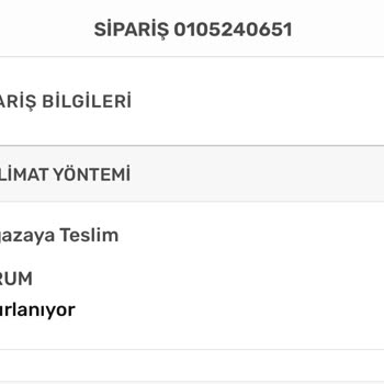 Watsons Bir Türlü Hazırlanamayan Sipariş