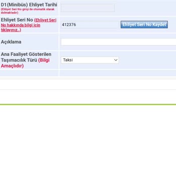 İBB - İstanbul Büyükşehir Belediyesi Ehliyet Seri No