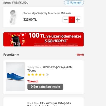 Vodafone Her Şey Yanımda Geçersiz Hediye Çeki Veriyor.
