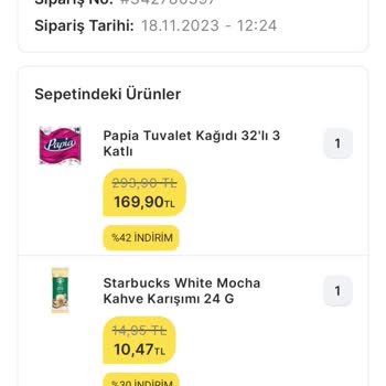 Migros Sanal Market Sipariş İptali