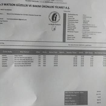 Watsons Eksik Ürün Gönderdi