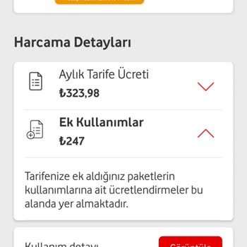 Vodafone Faturaya Ek Paket