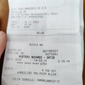 A101 Satış Yapılmadan Kredi Kartımdan Para Çektiler