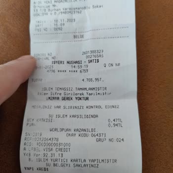 A101 Satış Yapılmadan Kredi Kartımdan Para Çektiler