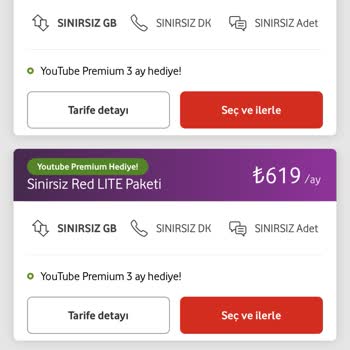 Vodafone Faturalı Tarifelerin Azlığı Ve Fahiş Fiyatlar!