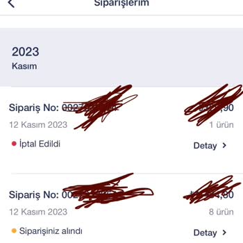 Penti Habersiz Sipariş İptali Ve Hâlâ Kargoya Verilmeyen Sipariş