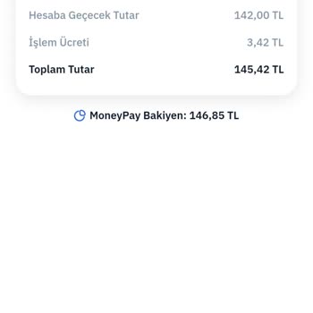 MoneyPay Hesabındaki Paramı Çekemiyorum