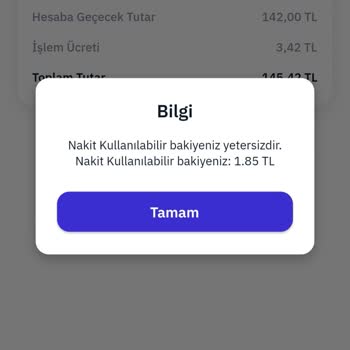 MoneyPay Hesabındaki Paramı Çekemiyorum