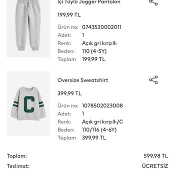 HM Den Gelen Yanlış Ürün