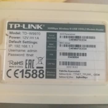 TurkNet Modemde Sorun Var