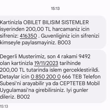 Obilet. Com Alınan Bilet