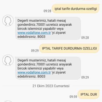 Unwanted Charges by Vodafone