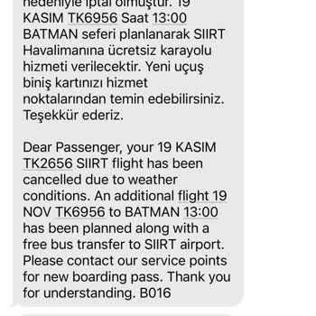 Türk Hava Yolları Mağduriyeti