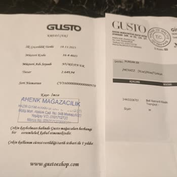 Gusto Giyim Gusto İade Sorunu